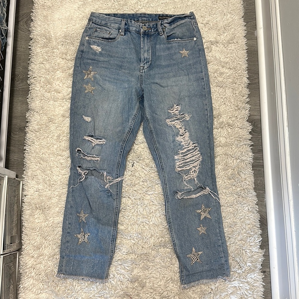 Blank NYC Ripped Star Jeans
